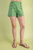 Sailor Style Shorts Green