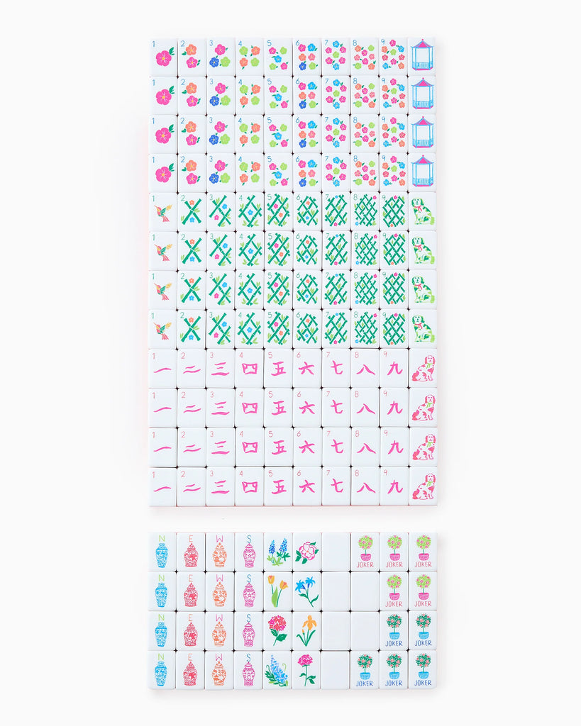 Sunset Mahjong Tiles
