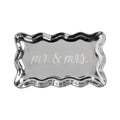 Mr & Mrs Etched Metal Tray