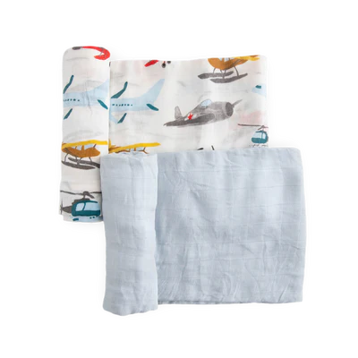 Deluxe Swaddle 2 Pack - Air Show