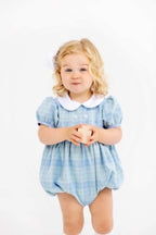 Audubon Park Plaid/Worth Ave White Cindy Lou Bubble Woven Yarn Dress