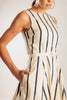 A striped woven midi dress - FD1503