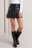 A quilted faux leather skort - FP1805