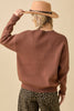 Horse Print Long Sleeve Sweater Knit