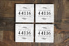Custom Zip Code Coaster