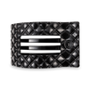 Flat Rectangle Hair Clip | Large | Jet Black Quilted