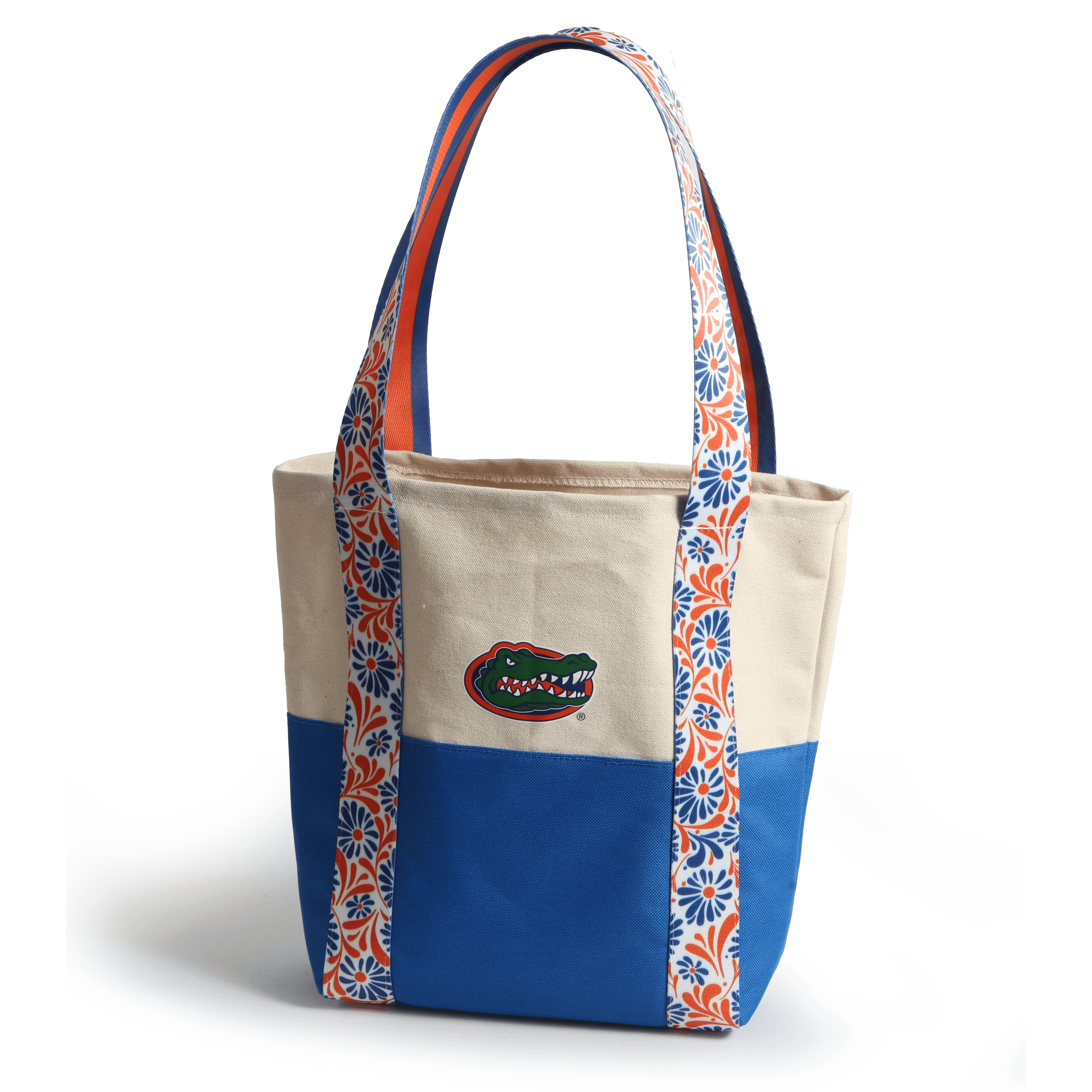 Canvas Mini Tote with Floral Straps – Florida Gators