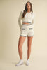 Cable-knitted Sweater top