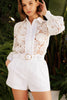 Boho Lace Long Sleeved Button Down