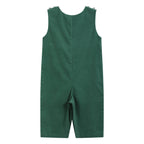 Green Corduroy Santa Smocked Longall