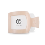 Almond Beige Flat Sq Clip Med