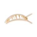 Almond Beige Flat Sq Clip Med