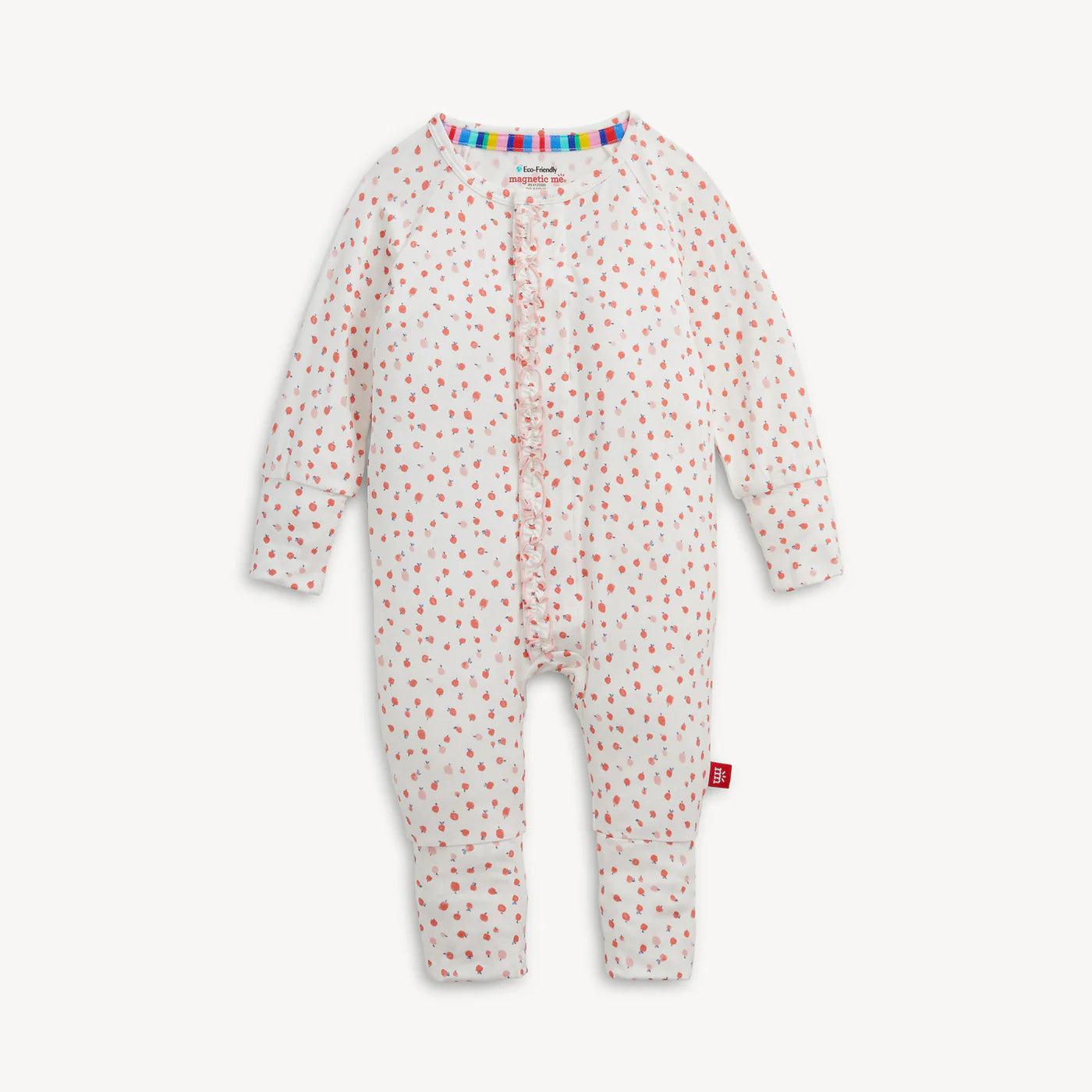 Apple Blossom Magnetic Modal Ruffle Convertible Coverall