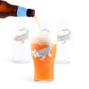 Alligator Beer Pint Glasses - Set of 4