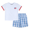 Red, White and Blue Shirt and Shorts Set