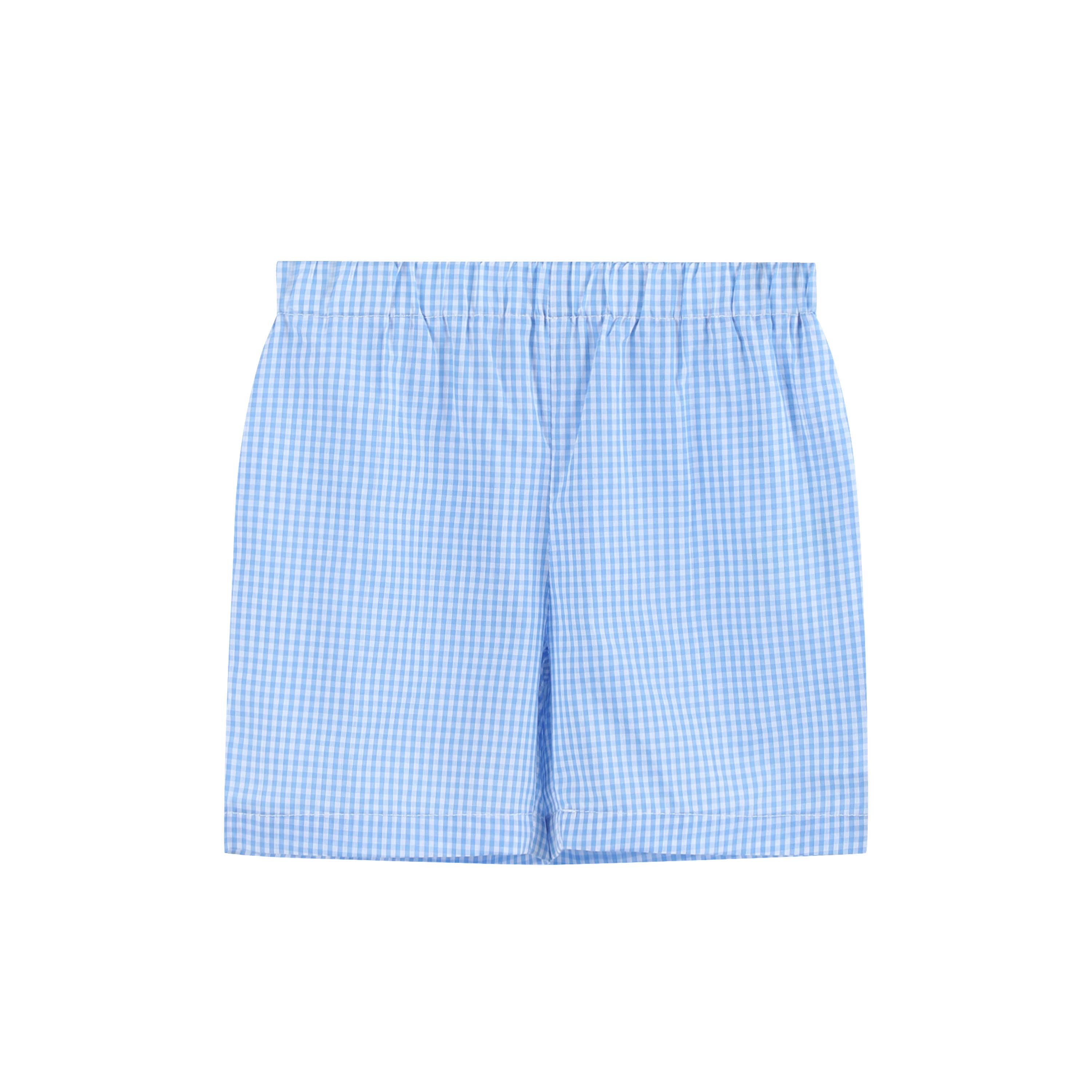 Light Blue Big Brother Smocked Shirt and Shorts Set