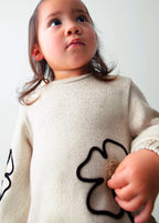 Flower Applique Dress