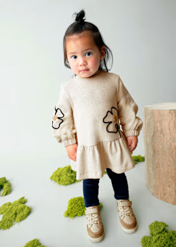 Flower Applique Dress