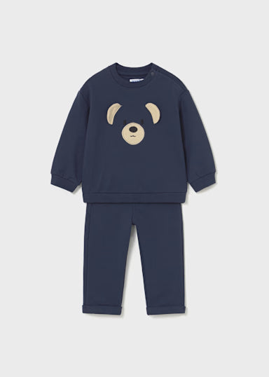 Blue Bear Pants and Sweatshirt Set