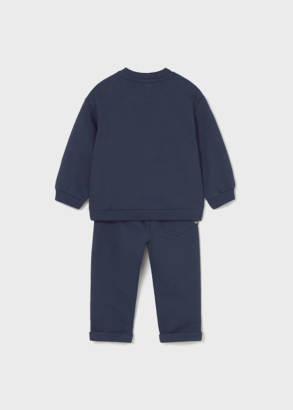 Blue Bear Pants and Sweatshirt Set