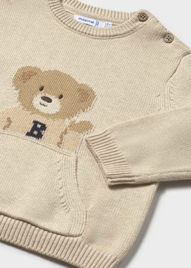 Sweater with Bear Pocket
