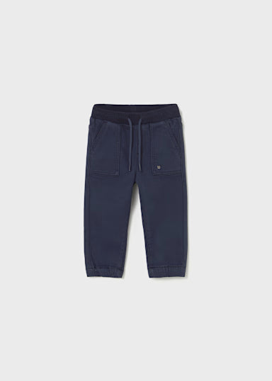 Blue Twill Joggers