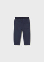 Blue Twill Joggers