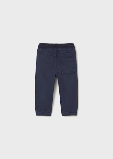Blue Twill Joggers