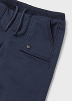 Blue Twill Joggers