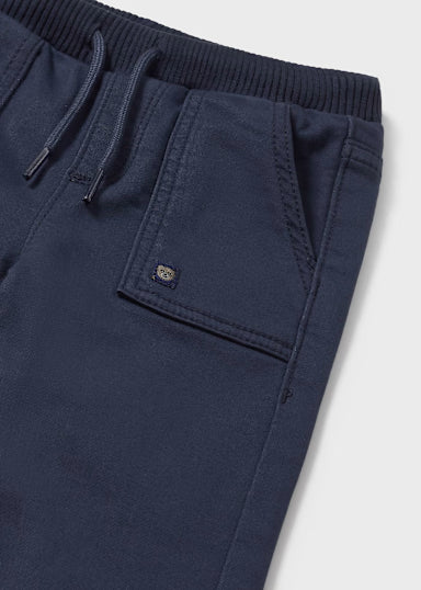 Blue Twill Joggers