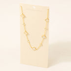 Sterling Silver Clover Charm Necklace