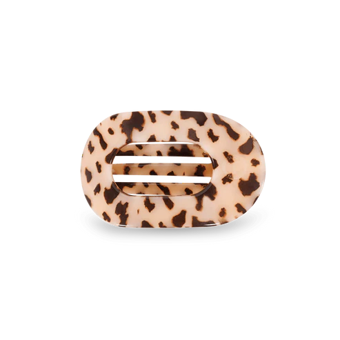 Blonde Tortoise Small Flat Round Hair Clip