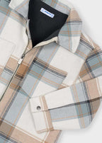 Check Gray/Caramel Jacket - Little Jill & Co.
