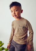 Boys Basic LS Tee Caramelo - Little Jill & Co.