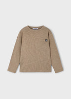 Boys Basic LS Tee Caramelo - Little Jill & Co.
