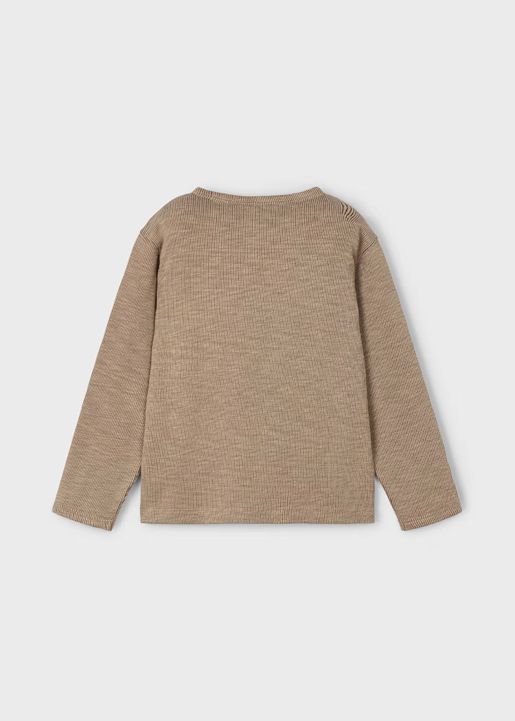 Boys Basic LS Tee Caramelo - Little Jill & Co.