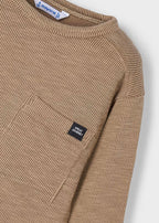 Boys Basic LS Tee Caramelo - Little Jill & Co.