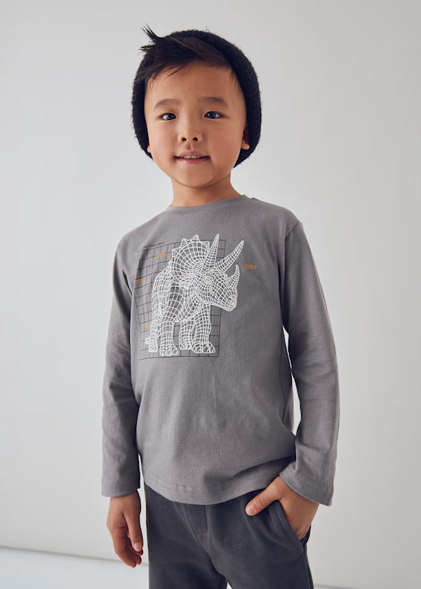 Glow-In-The-Dark Dino LS TEE