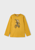 Mustard Dino LS tee