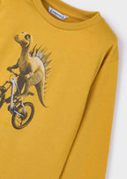 Mustard Dino LS tee