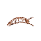 Square Flat Hair Clip | Med. | Blonde Tortoise