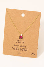 Birthstone Pendant Necklace