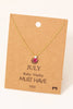 Birthstone Pendant Necklace
