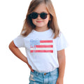 Patriotic Flag With Bow Toddler Tee