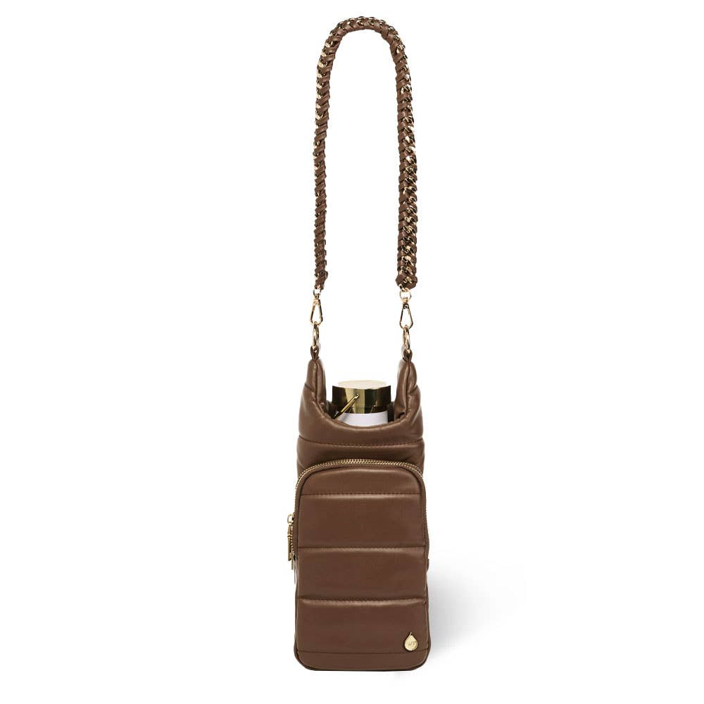 Brown Mocha Vegan Leather HydroBag® with Strap Bundle