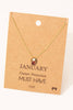 Birthstone Pendant Necklace