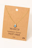 Birthstone Pendant Necklace
