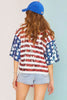 Allover Sequin Americana Star Stripe Boxy Tee - Little Jill & Co.