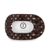 Flat Round Hair Clip | Large | Truly Taupe Quilted
