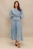 An acid washed denim top - IT13756 - Little Jill & Co.